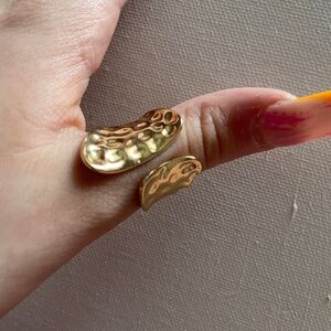 Gold ring handmade by me for my small business